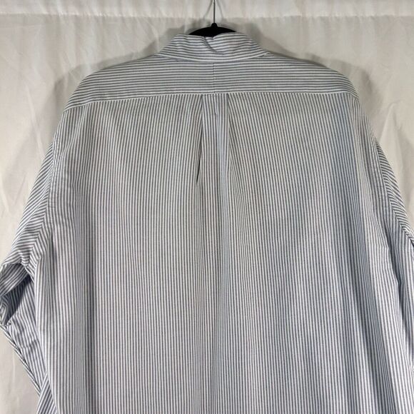 Ralph Lauren Dress Shirt Men 16 34 Striped Button Up Long Sleeve Yarmouth - Picture 9 of 10